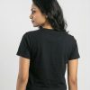CVD005_Black02 (Medium) Seamless Easy Crew Tea