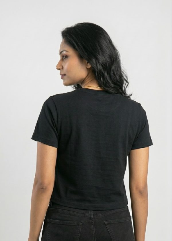 CVD005_Black02 (Medium) Seamless Easy Crew Tea