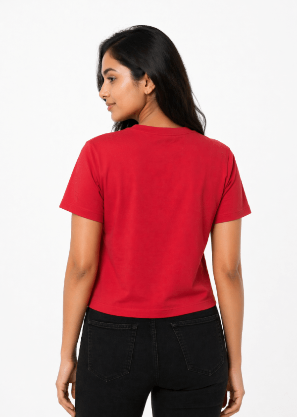 CVD005_Red02 (Medium) Seamless Easy Crew Tea