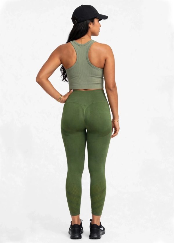CVS002-Green 01 (Medium) Seamless Movin N Groovin Legging