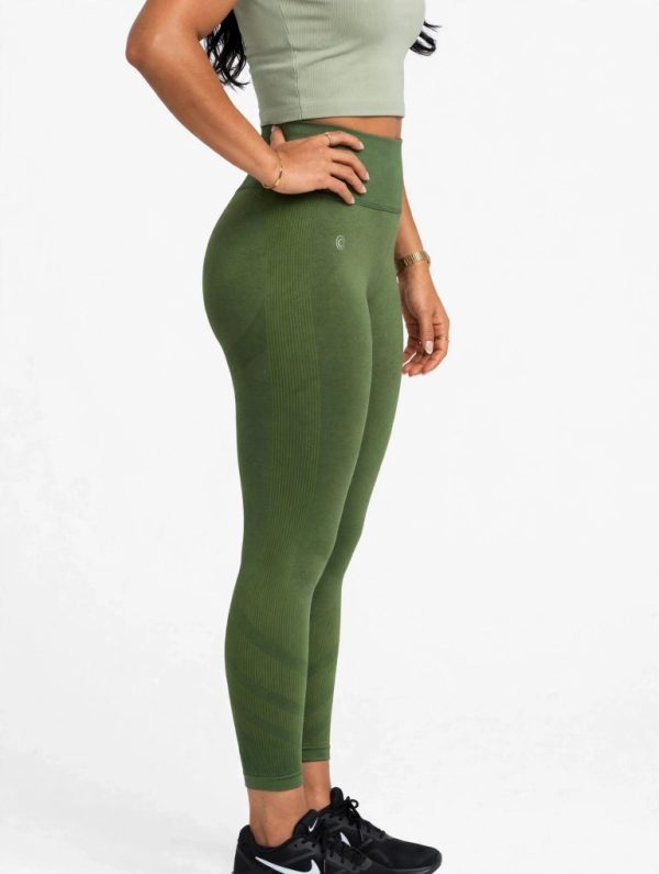 CVS002-Green 03 (Medium) Seamless Movin N Groovin Legging